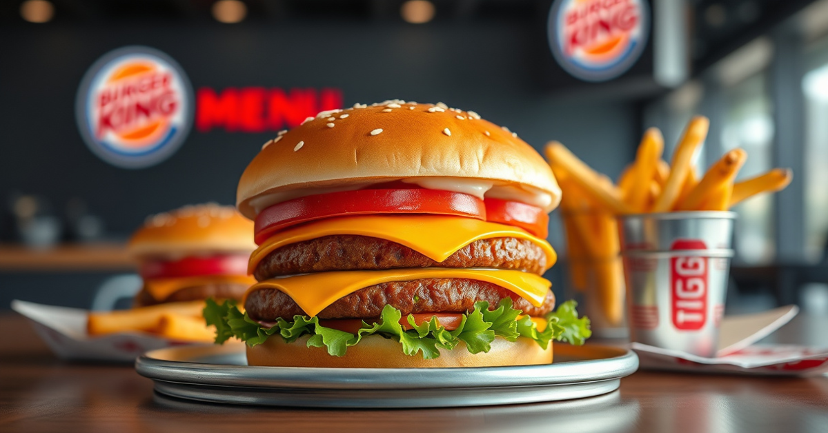 Burger King Lunch Menu With Prices For 2026