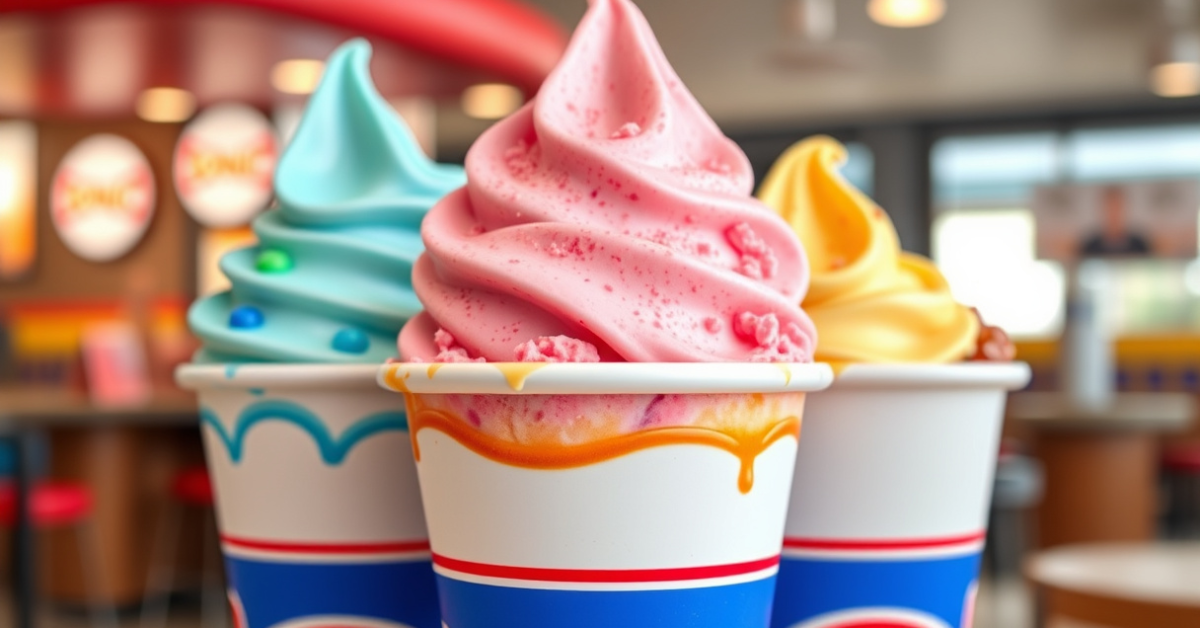 Sonic Ice Cream Menu With Prices For 2026