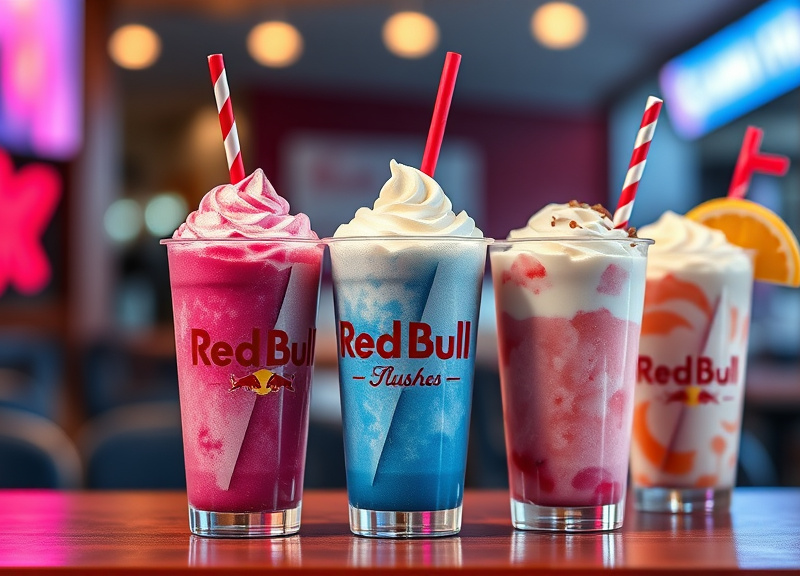 RedBull Slushes & Ice Cream Slushes